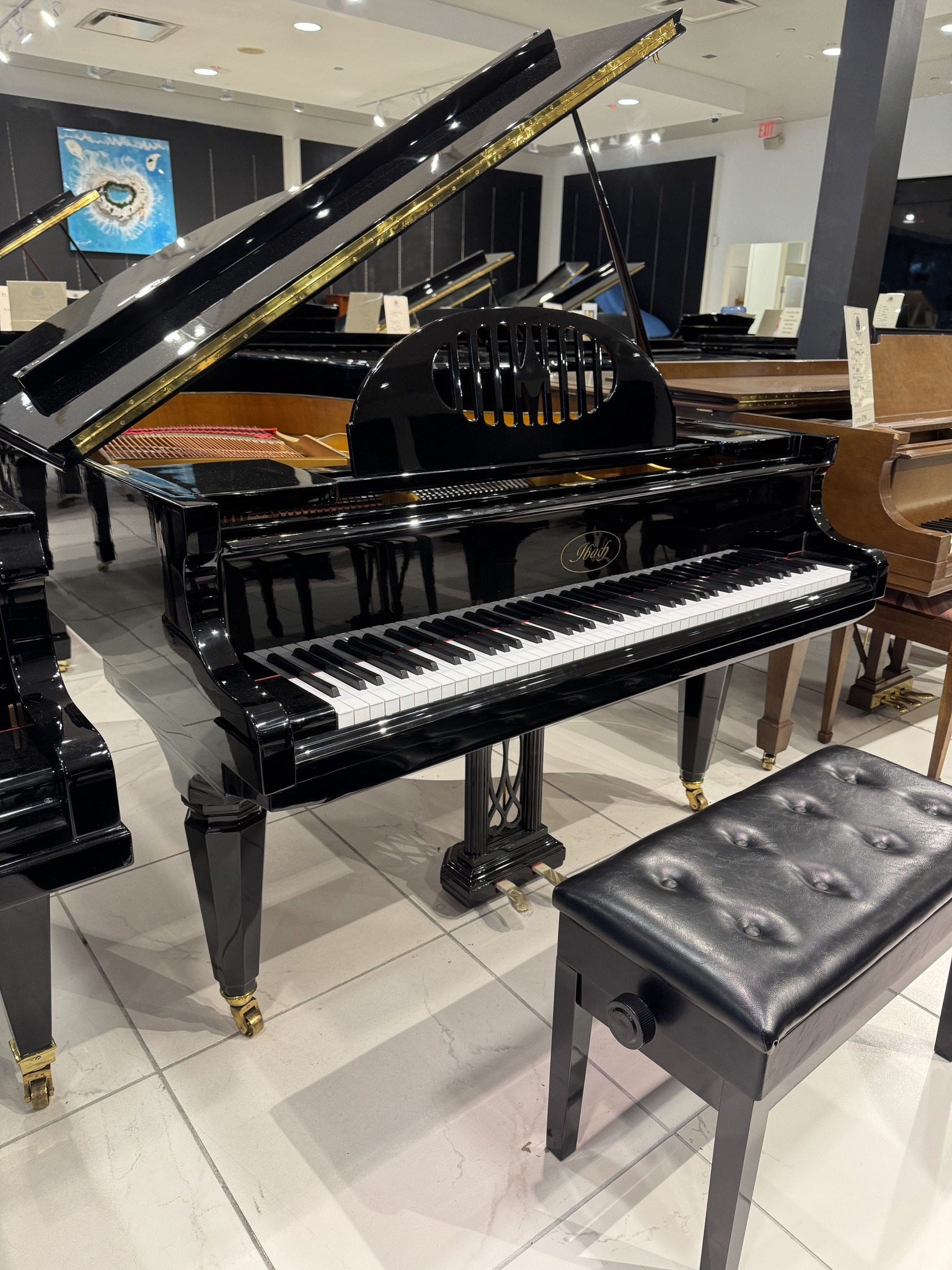 Ibach Grand piano detail