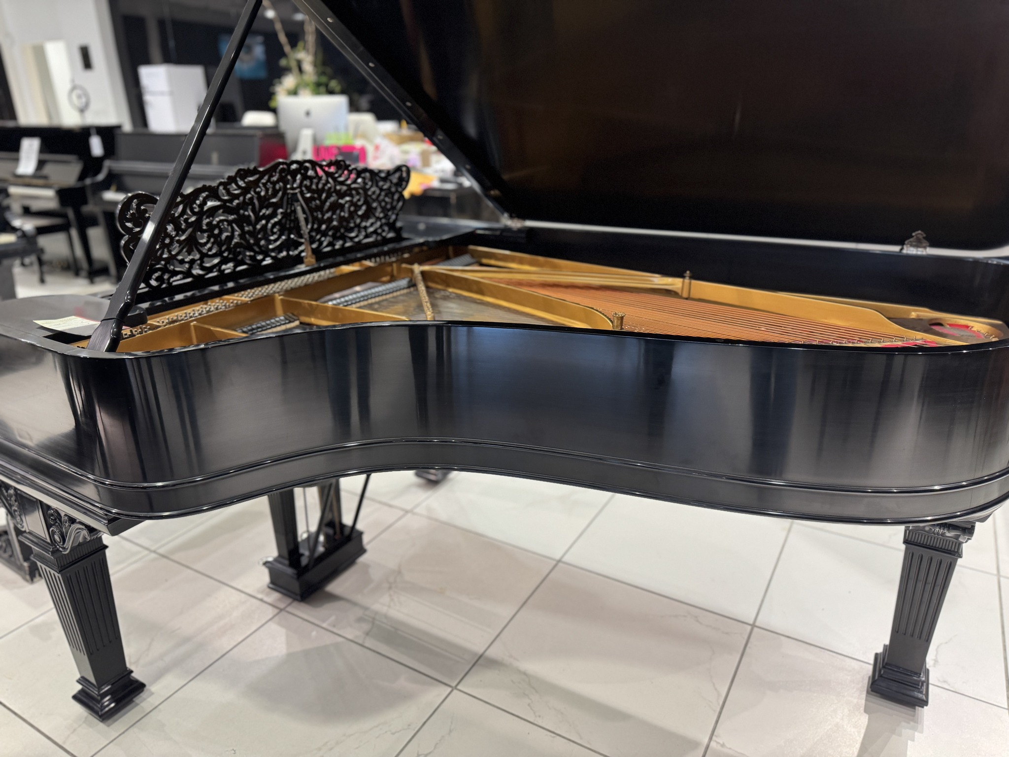 Steinway B Series piano detail